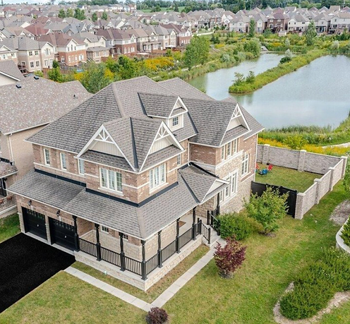 Aerial view of New Tecumseth, Ontario showing rural landscapes, growing residential communities, and surrounding countryside – Velora Water Systems service area for premium water filtration and softener systems