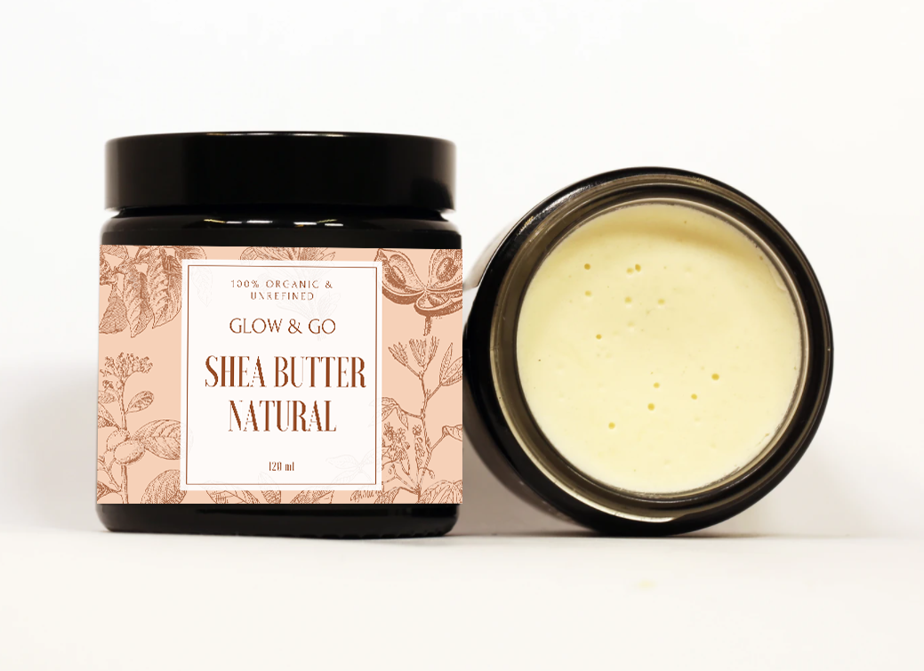 Natural Unrefined Shea Butter, 120ml, natural (20 pieces)