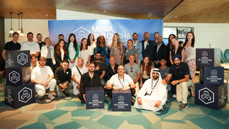 AI and blockchain founders and innovators at MENA Blockchain Week 2026 Day 2, AI and Blockchain Innovation Meetup, UNBOX Community Dubai