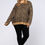 Thumbnail: Fun Leopard Eyelash Plus Size 100 % “MOHAIR” Sweater