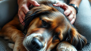 Hond krijgt heerlijke massage