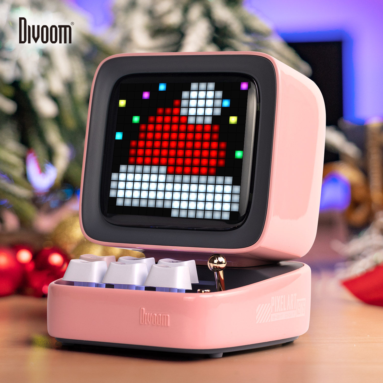 Divoom Ditoo-Pro Portable Bluetooth Speaker Retro Pixel Art Alarm Clock DIY LED