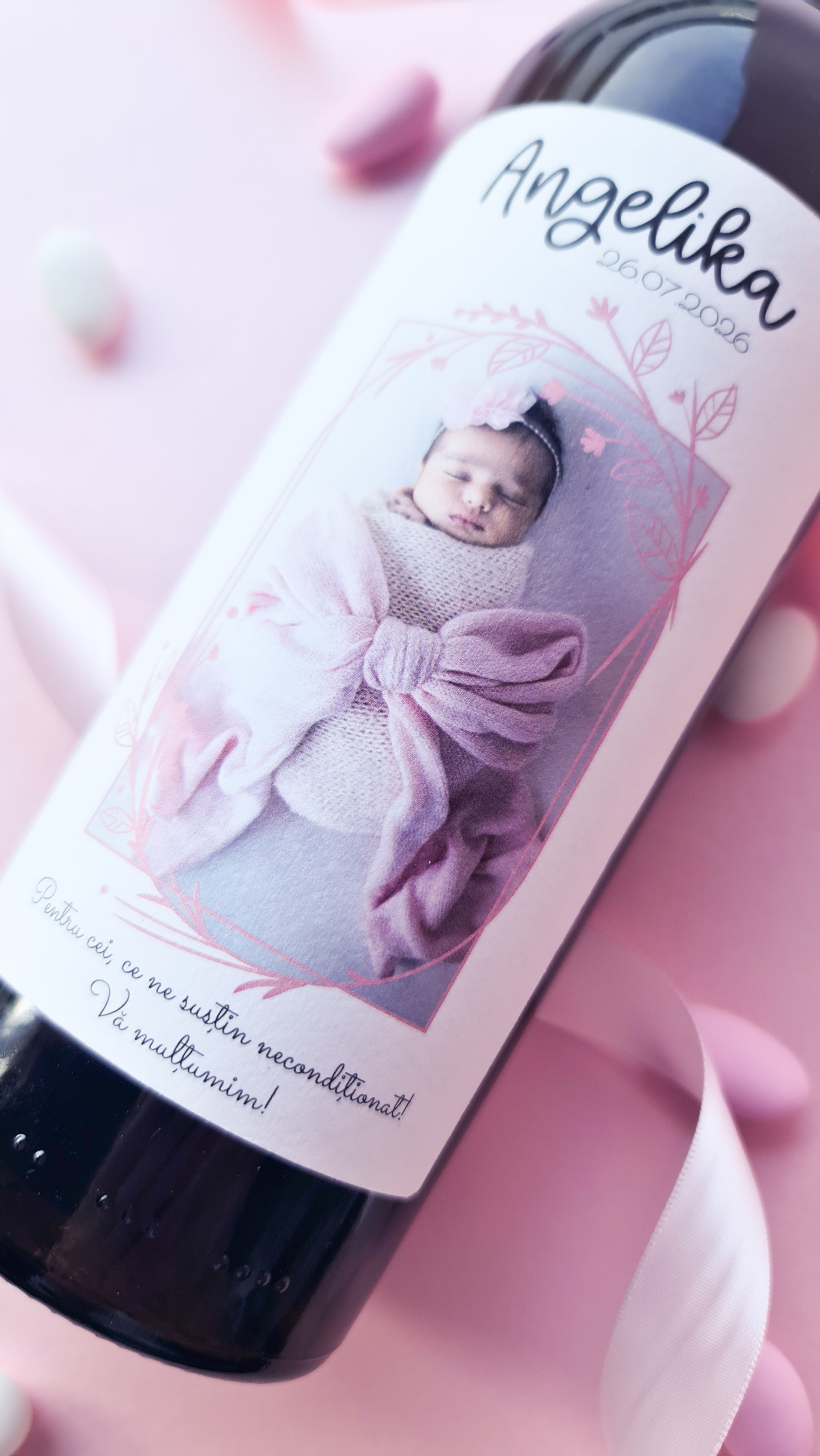 DIF-007 Etichete pentru vin, poate fi o invitație, mărturie sau pentru decor