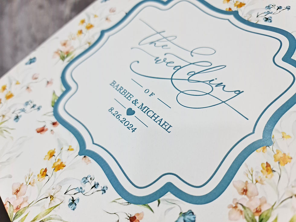 Miniaturbild: Wedding welcome bags with province pattern. Personalized hotel guest bags
