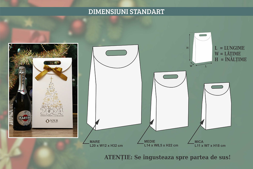 Miniatură: Dimensiuni standard pentru cutii de revelion