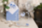 Miniatura: Acrylic Invitations with Blue elephant at the moon for Baby shower, christening