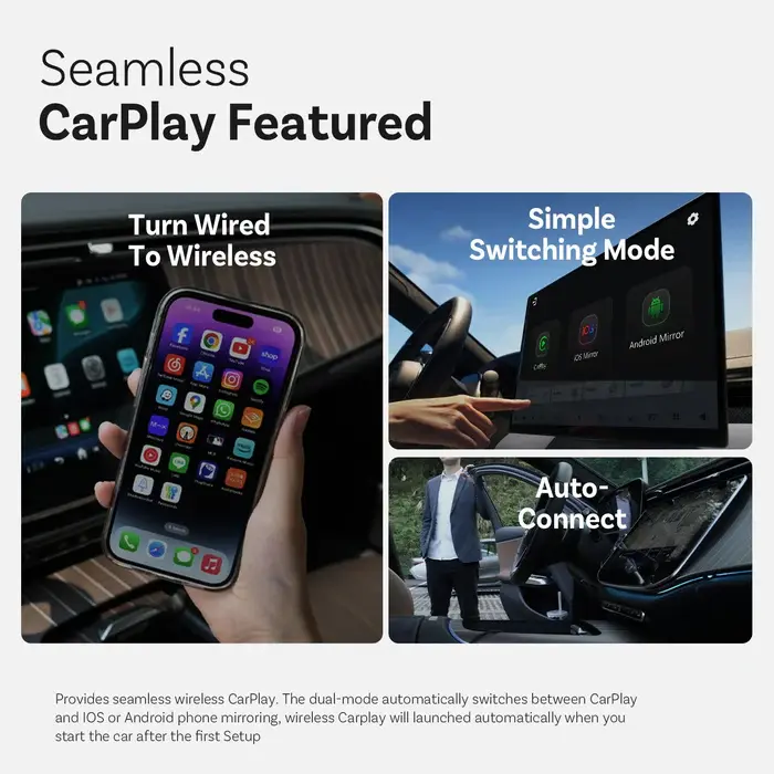 Thumbnail: Mirror Touch Wireless CarPlay Adapter