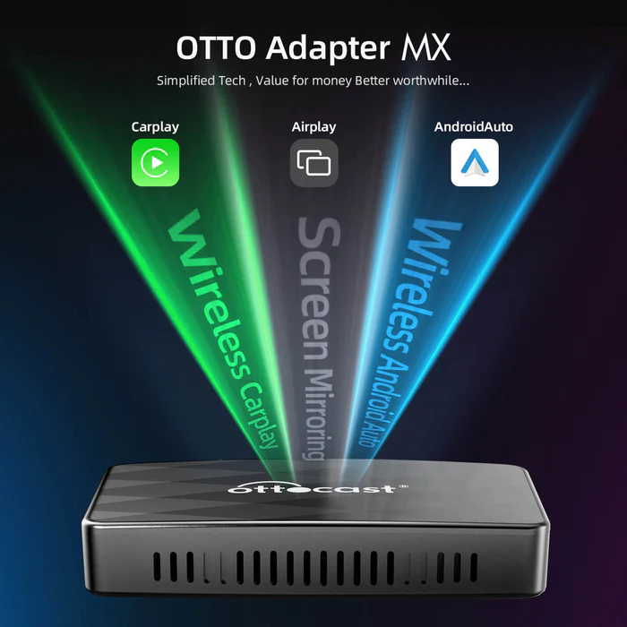 Ottoadapter MX Wireless CarPlay/Android Auto 3in1 Adapter Ottocast