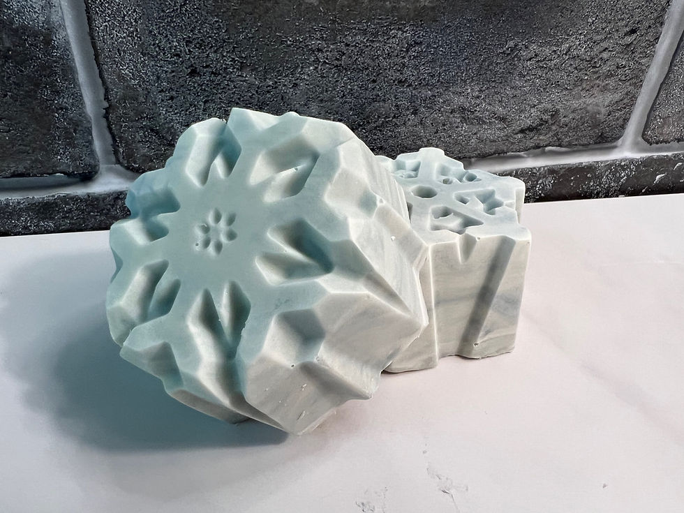 Citrus Mint Snowflakes Tallow Soap