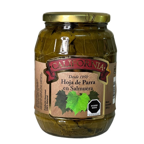 HOJA DE PARRA EN SALMUERA CALIFORNIA 500gr DAC Quality Foods