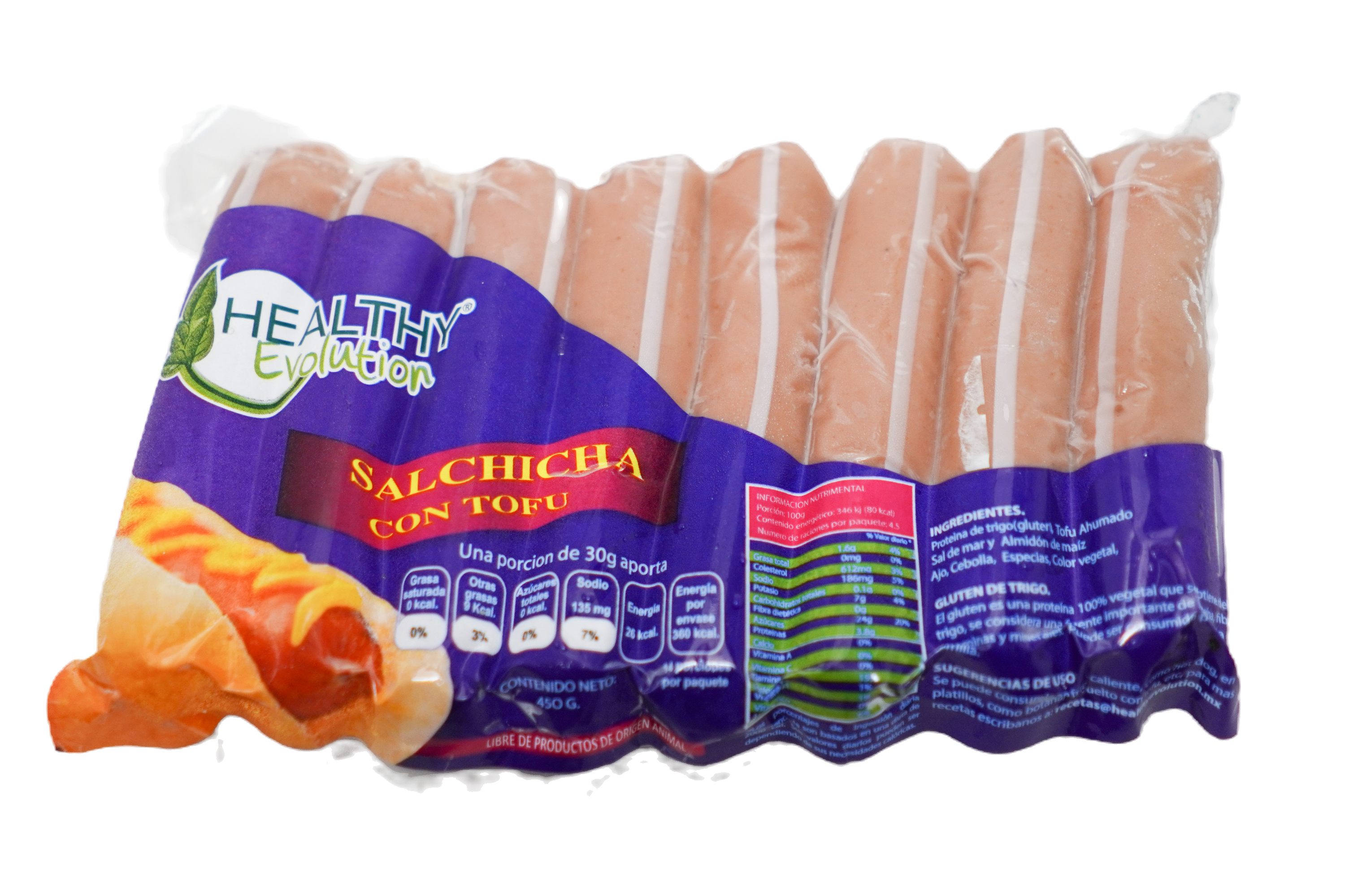Salchicha con Tofu Veggie Premium Healthy Evolution 456gr