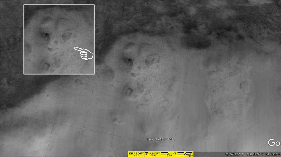 Alien face Mars