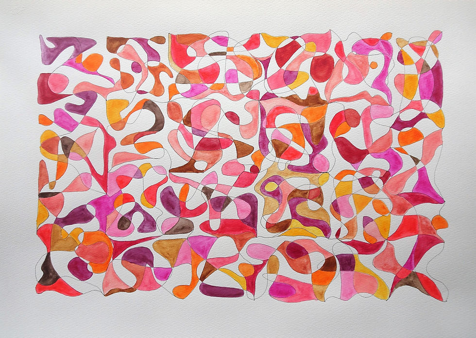 Aquarel rood