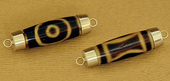 Sky & Earth 1 Eye Old Dzi Bead