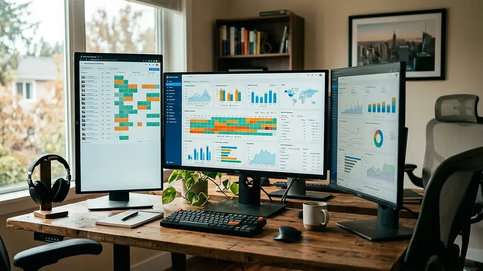 Does your direct booking website actually rank? dashboard tracking organic traffic growth