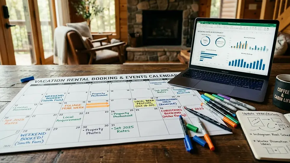 Seasonal pricing calendar strategy to maximize vacation rental income