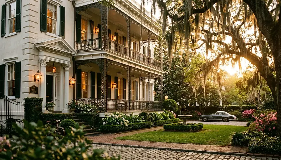 Elegant Charleston mansion showcasing premium STR property investment potential and revenue opportunities