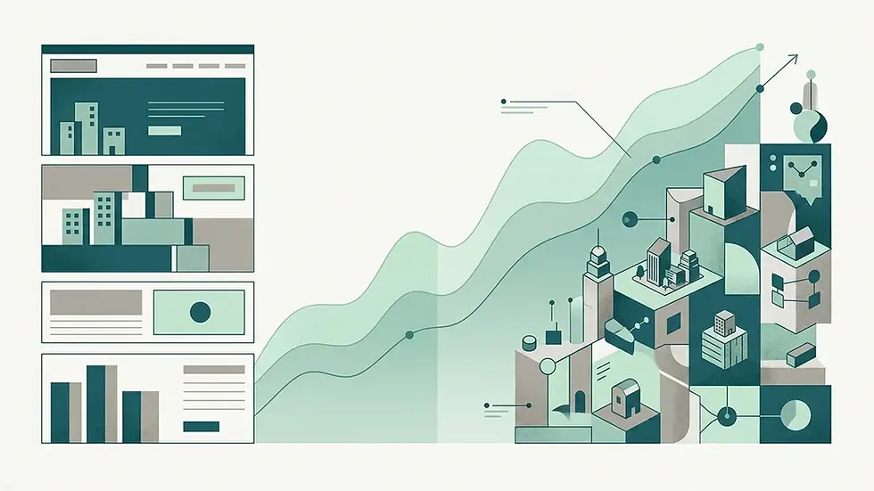 comparing property management website builder costs and traffic growth