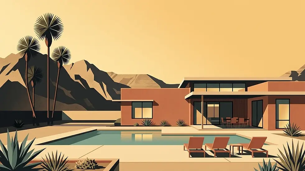 Vacation rental property management Palm Springs desert modern home
