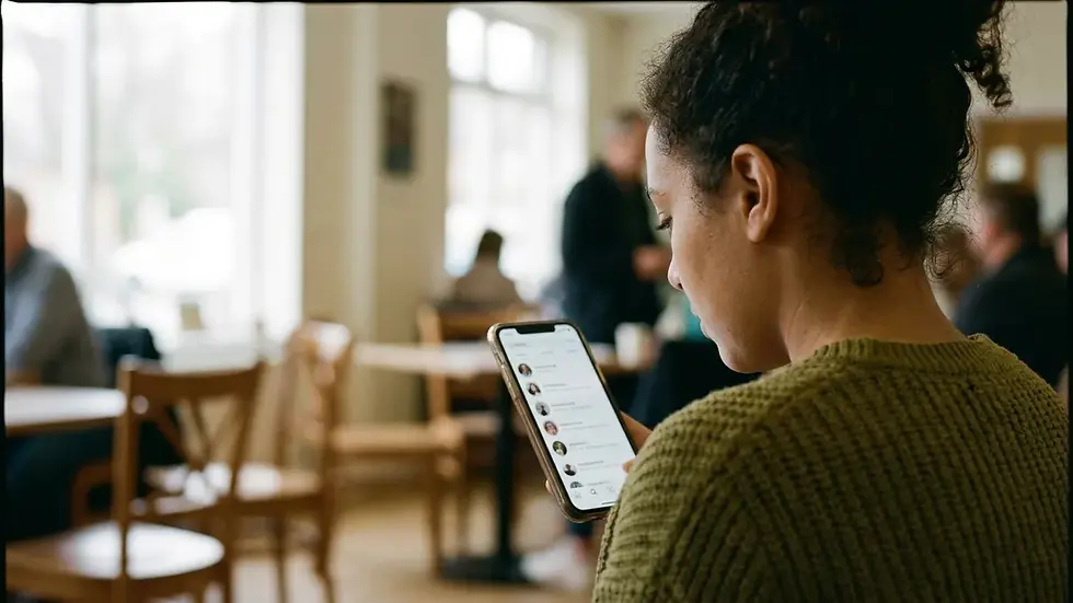 Searching people on Pinterest mobile app using the Profiles filter on iPhone and Android
