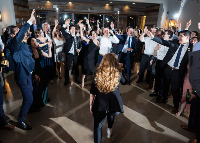 Uptown Drive live wedding band performing at an Austin wedding reception