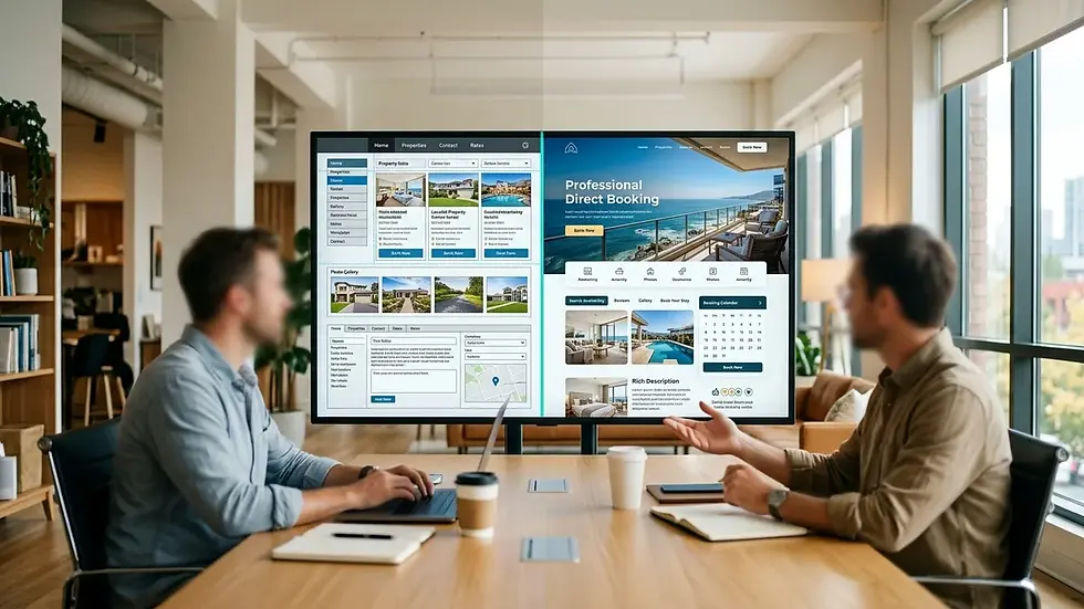 best vacation rental website builders compared for STR hosts
