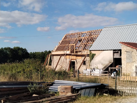 Fin des travaux de charpente !