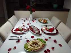 MESA DE JANTAR DECORADA