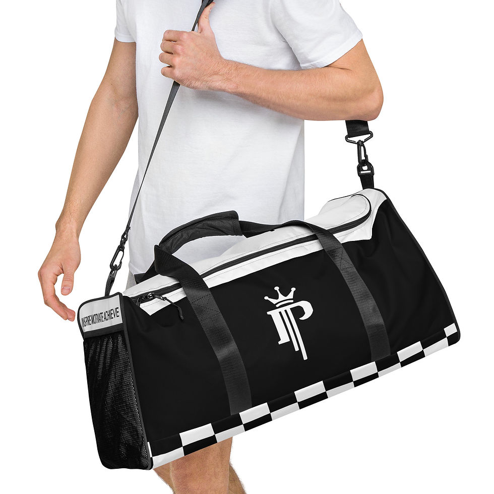 Thumbnail: Physique Large Gym Bag B&W
