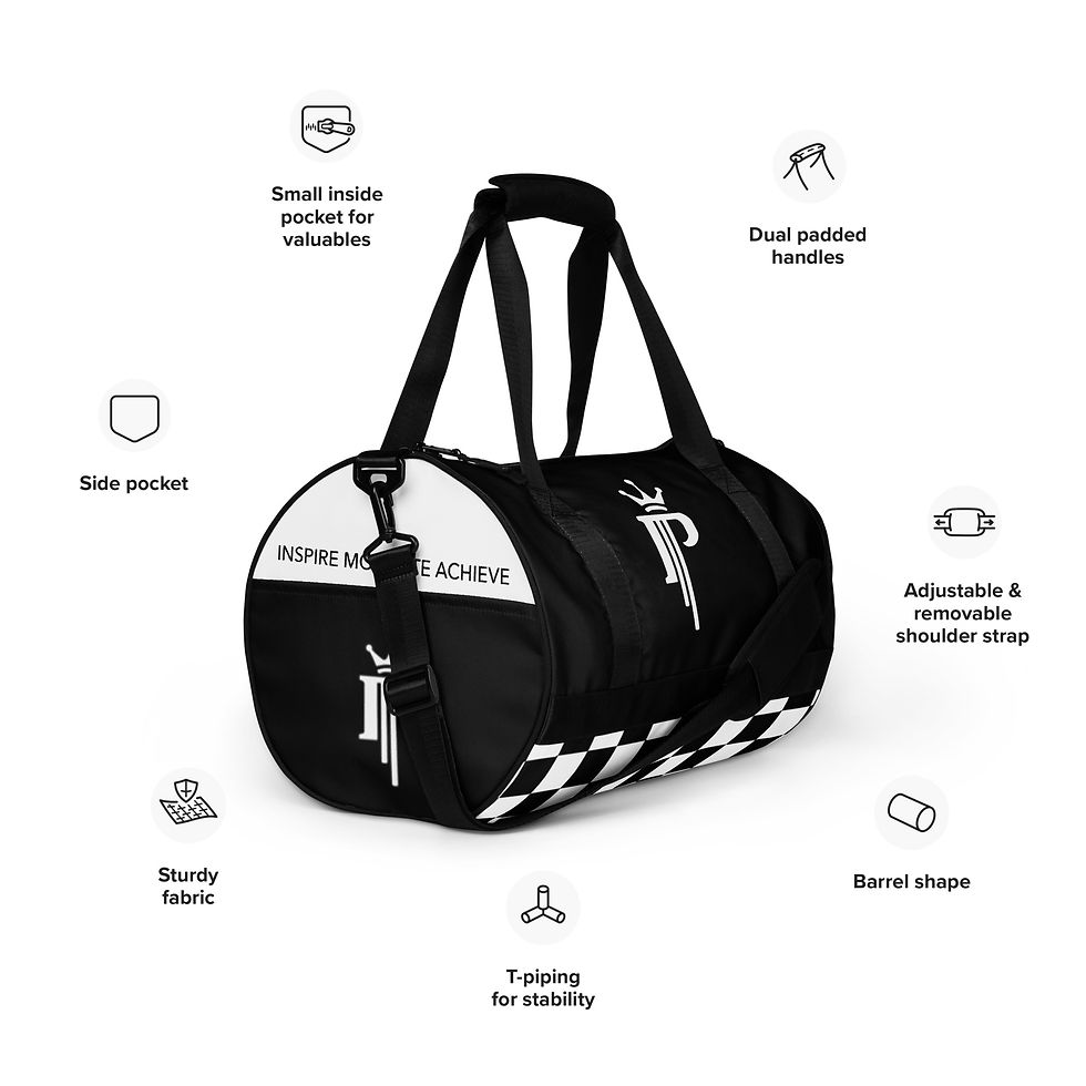 Thumbnail: Physique Small Gym Bag B&W