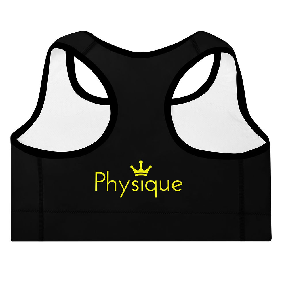 Thumbnail: Physique Black's Padded Sports Bra V.I