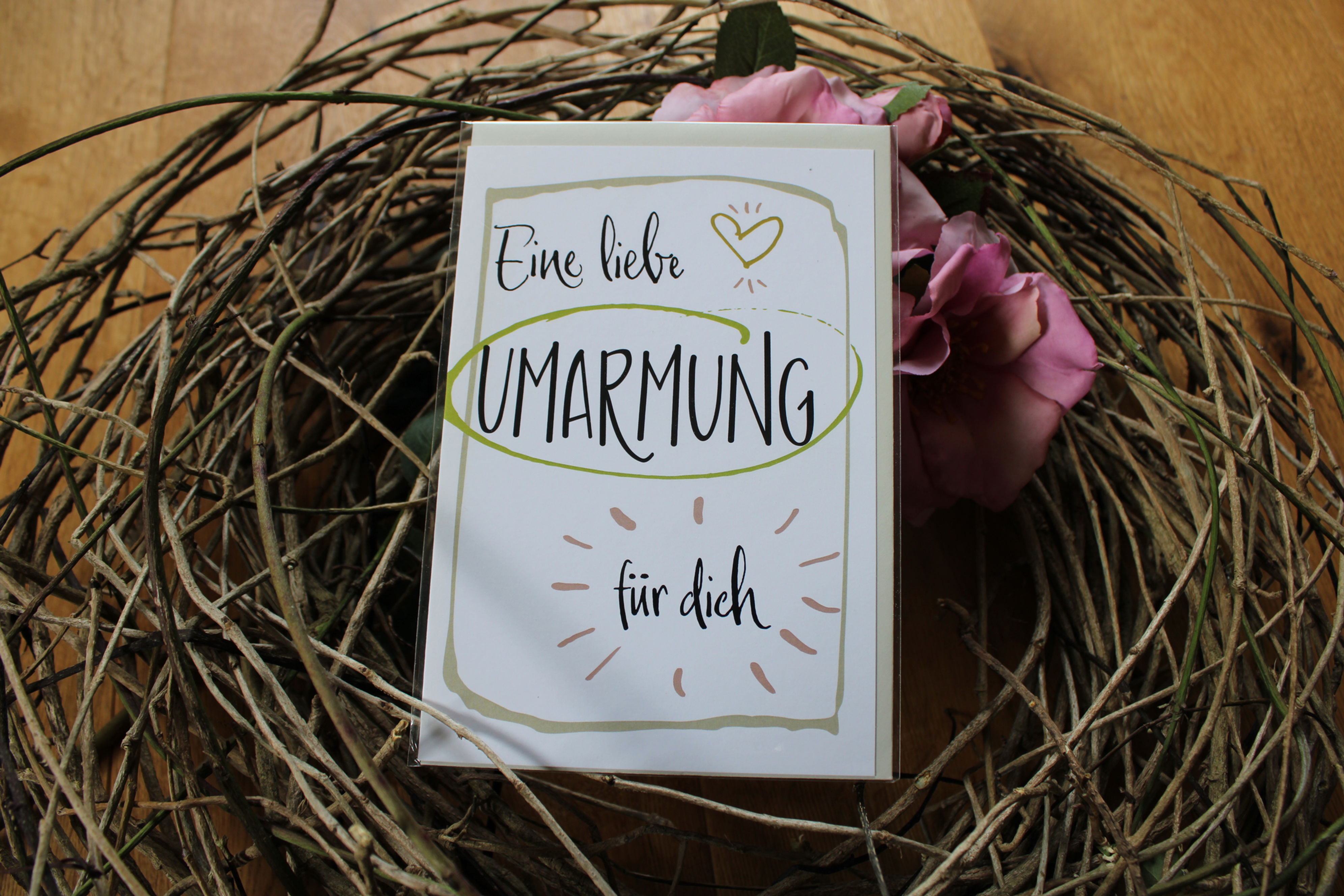 Klappkarte "Eine liebe Umarmung für dich"