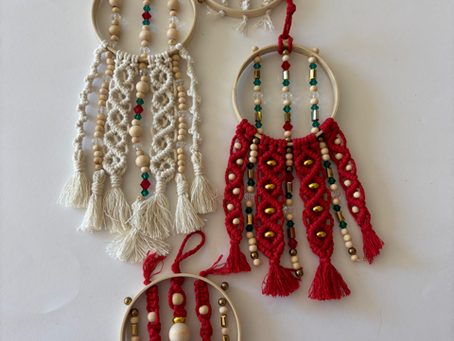 Kristin McCourtney of Lucky Star Macrame Bellefonte Arts Longwood Gardens Community Tree Ornaments