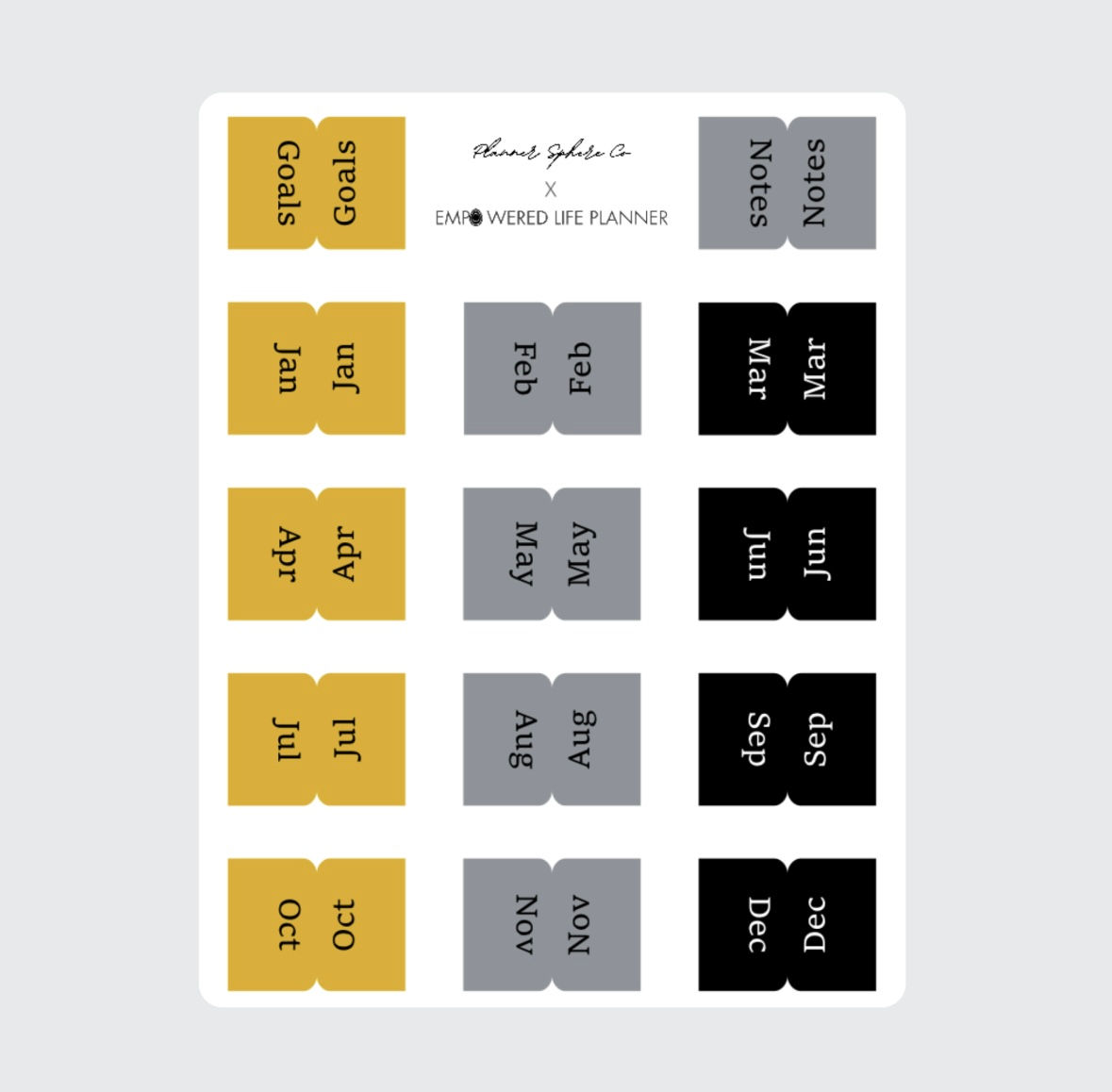 Monthly Tabs For Empowered Planner