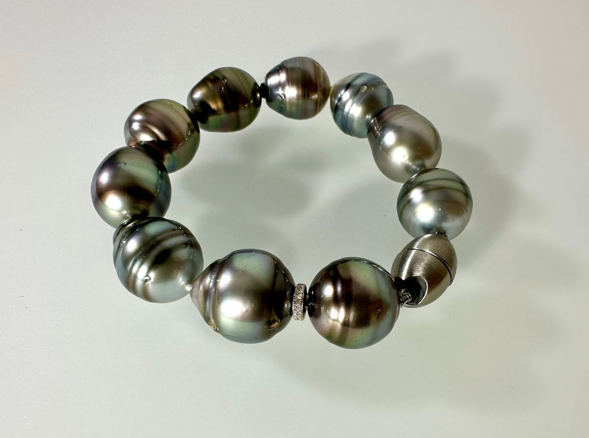 Tahitiperlen-Armband XL