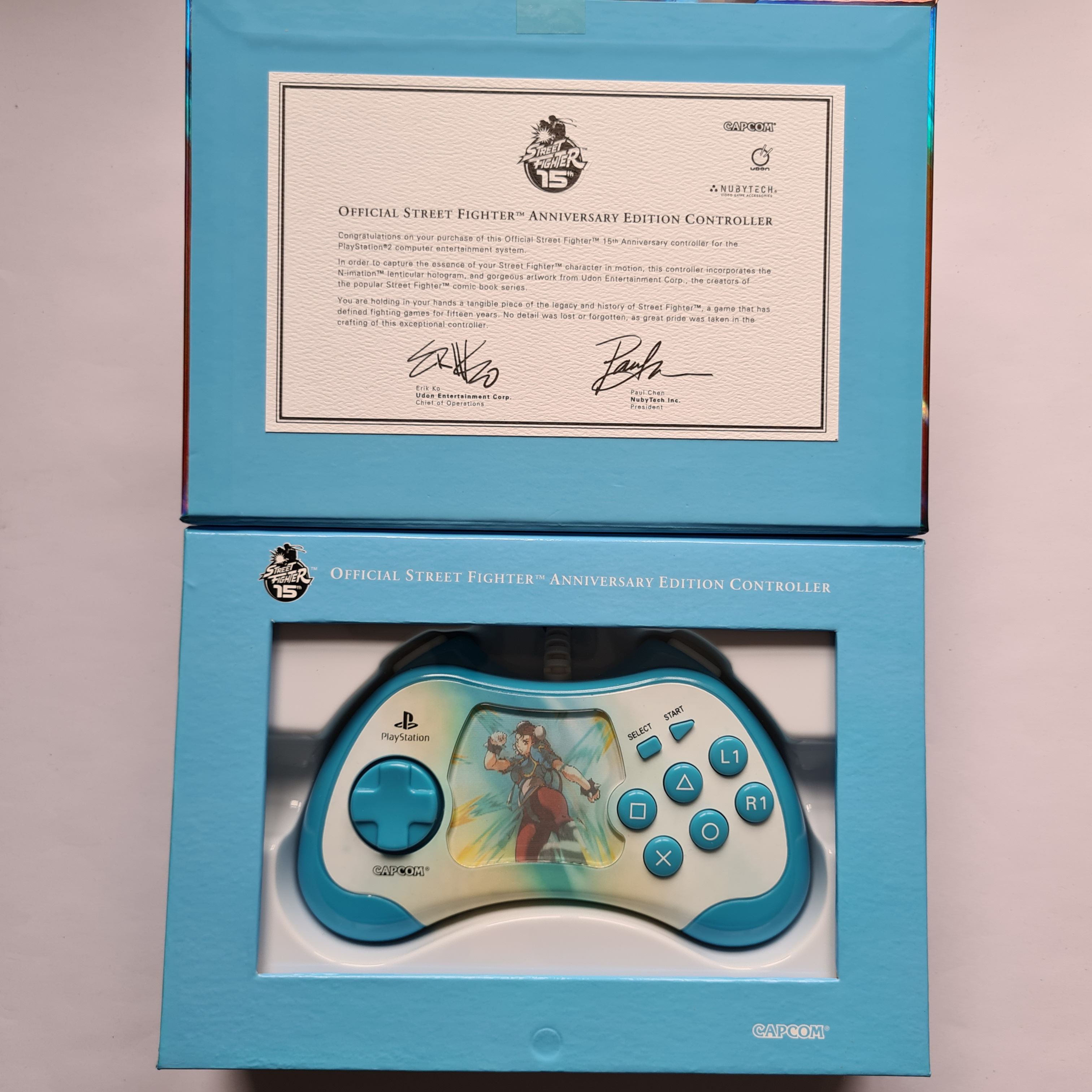Official Street Fighter Controller  Anniversary Edition Chun Li PS2