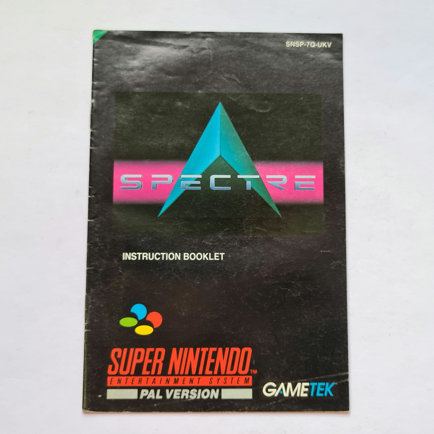Spectre SNES Instruction booklet, used 