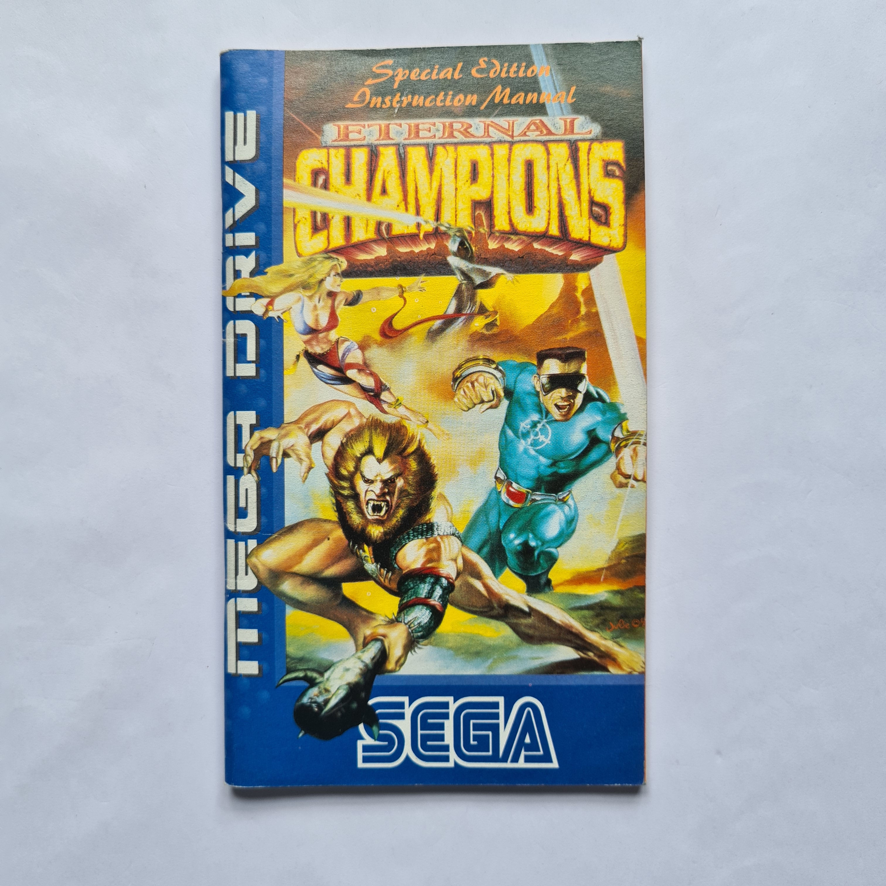Eternal Champions Sega Mega Drive Instruction booklet, used 