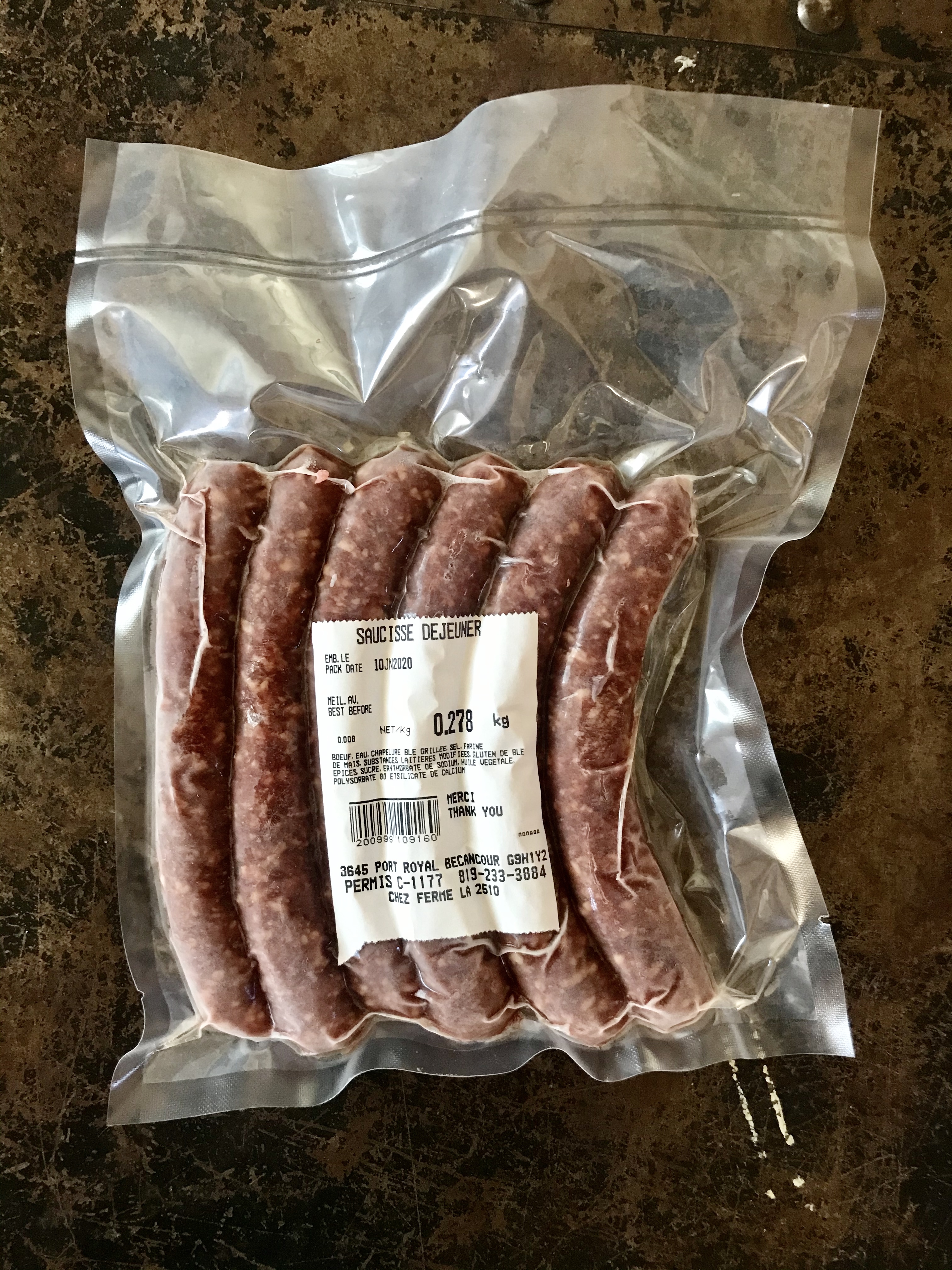 Saucisses déjeuner