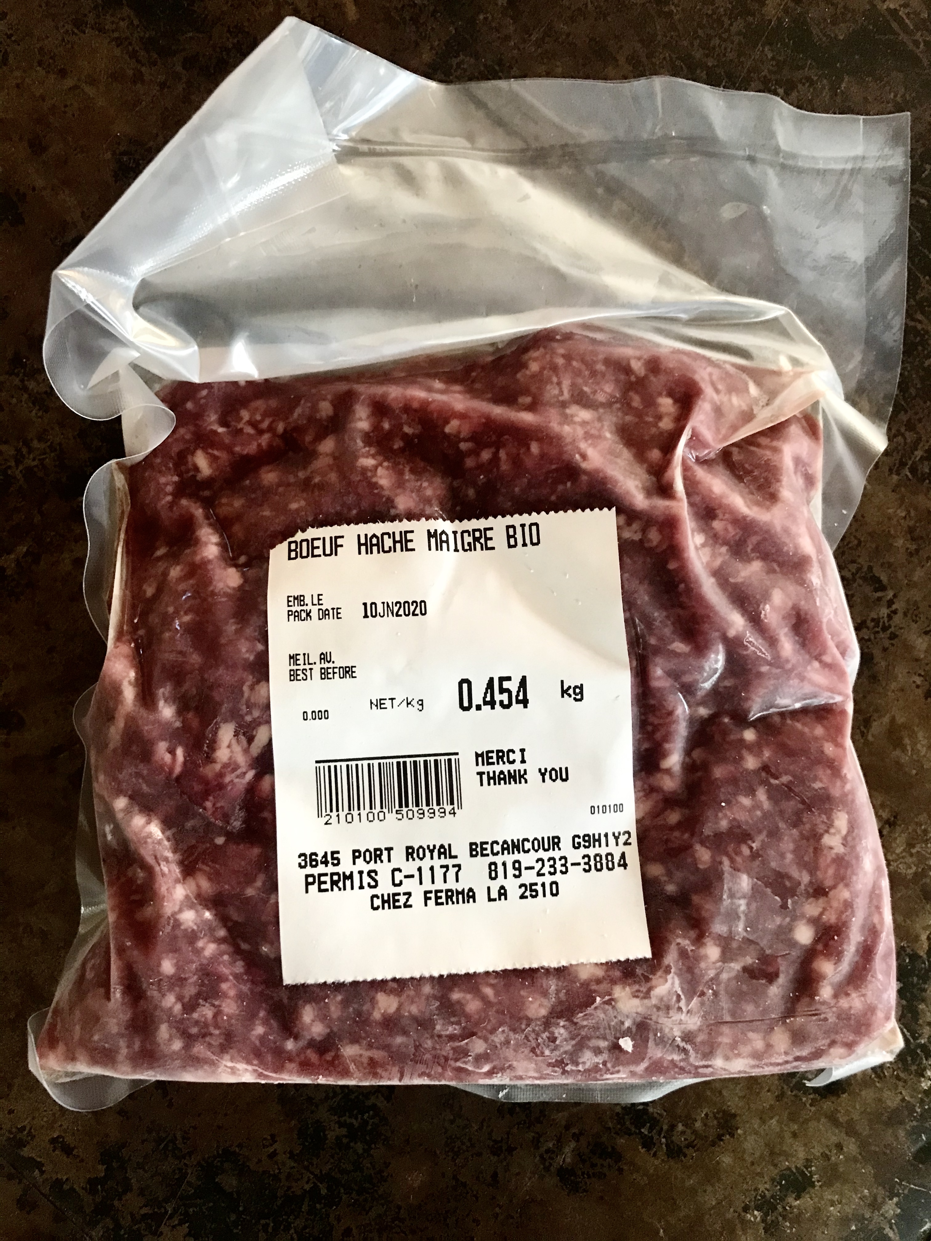 Boeuf haché