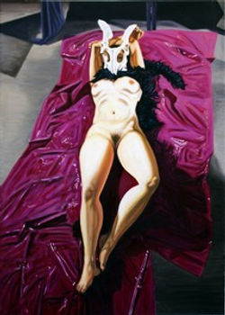 Aletheia III Der Ursprung des Kunstwerks I (Heidegger Allegorie) 140x100cm Öl auf Leinwand