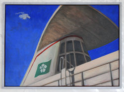 Fähre (Vancouver Island) III, 50x70cm, Acryl auf Nessel, 1996-2000