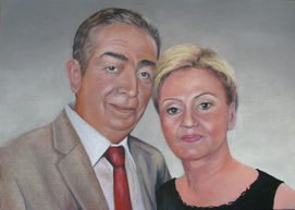 Döne und Hussein, 50x70cm, Acryl auf Leinwand, 2015 .jpg