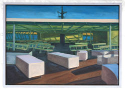 Fähre (Vancouver Island) I, 50x70cm, Acryl auf Nessel, 1996-2000