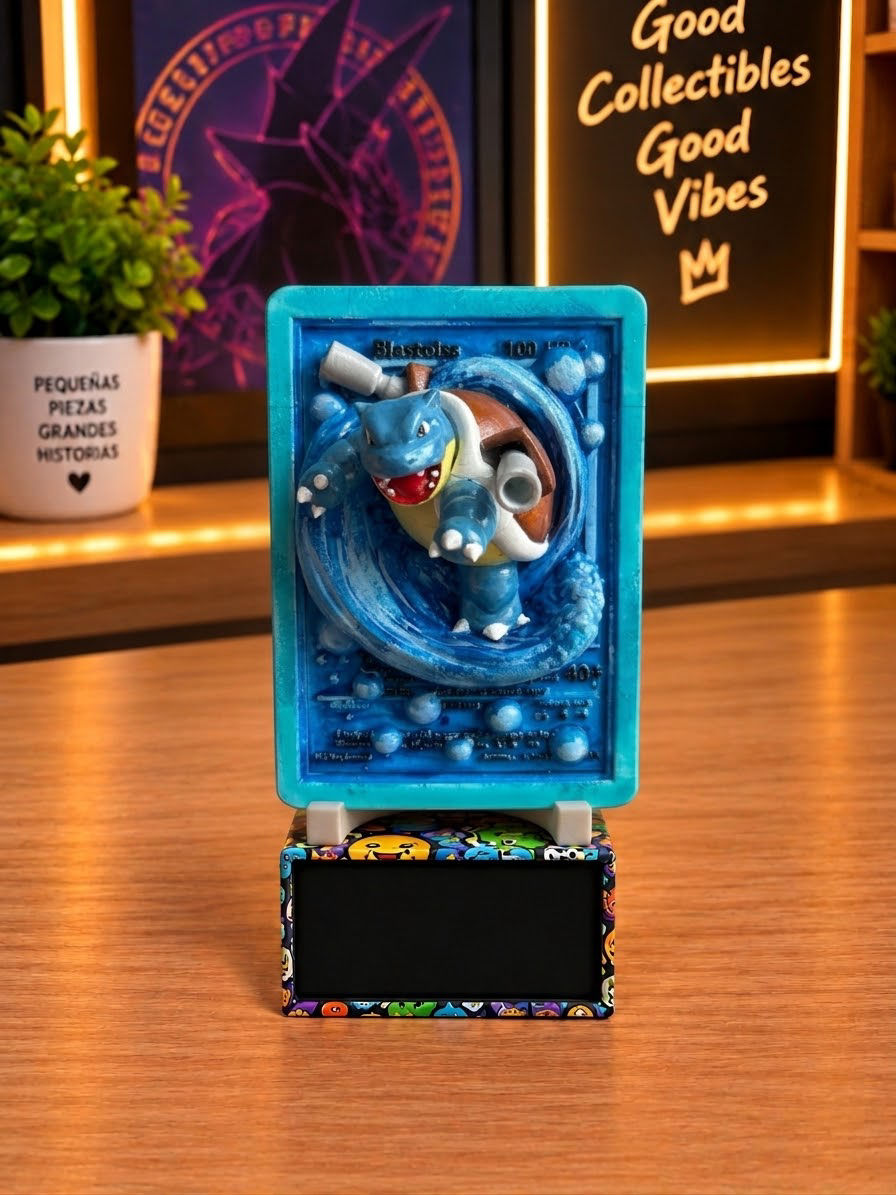 Carta 3D Pokémon- Blastoise