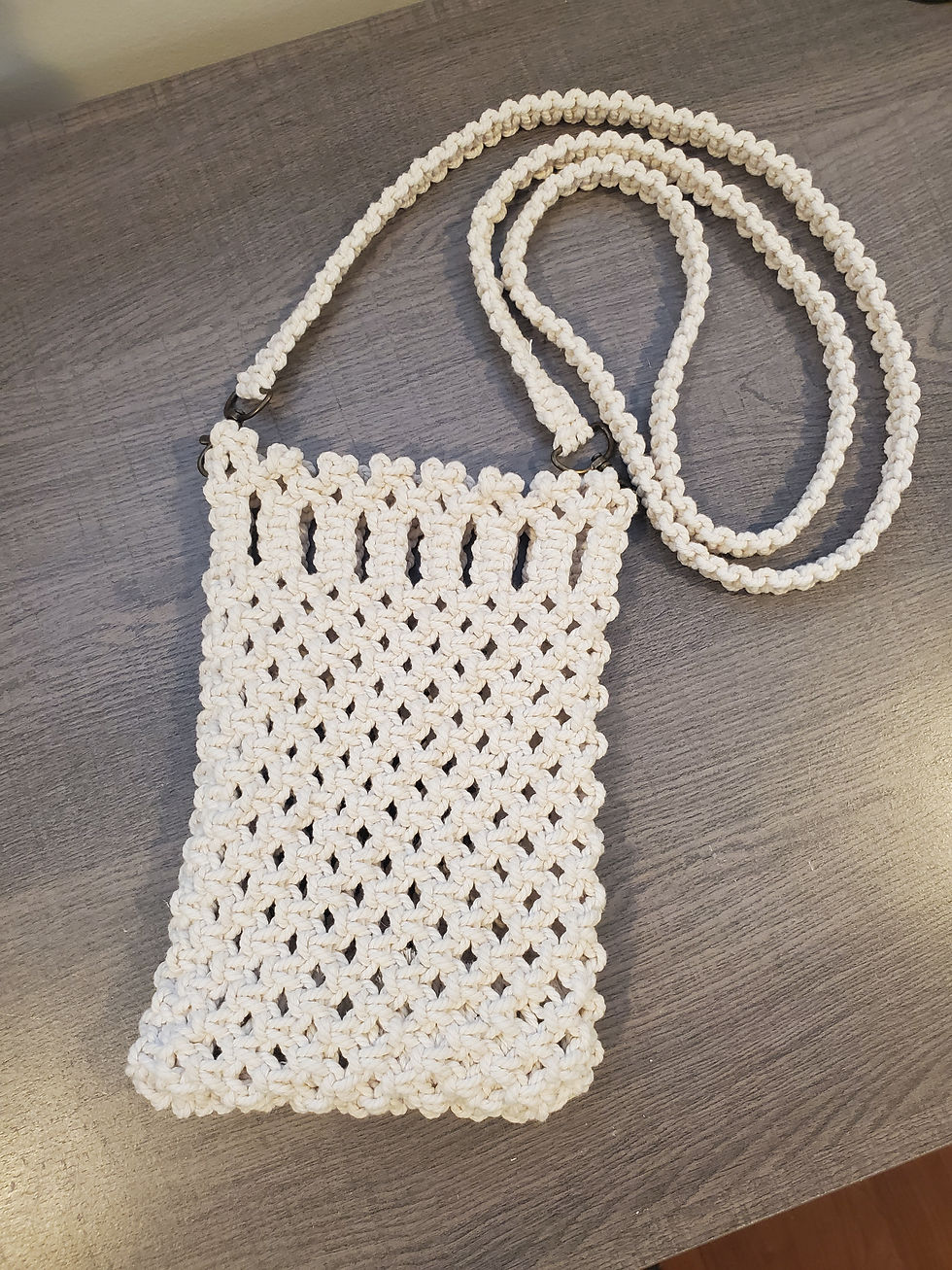 Macrame crossbody bag