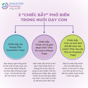 3 chiếc bẫy phổ biến trong nuôi dạy con và cách để cha mẹ tránh chúng