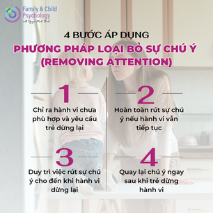 Ứng dụng chiến lược "LOẠI BỎ SỰ CHÚ Ý" khi trẻ có hành vi thách thức