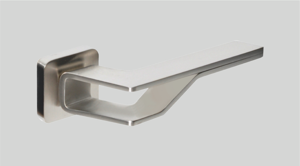 Quincalux Caracas Satin Nickel Lever Door Handles