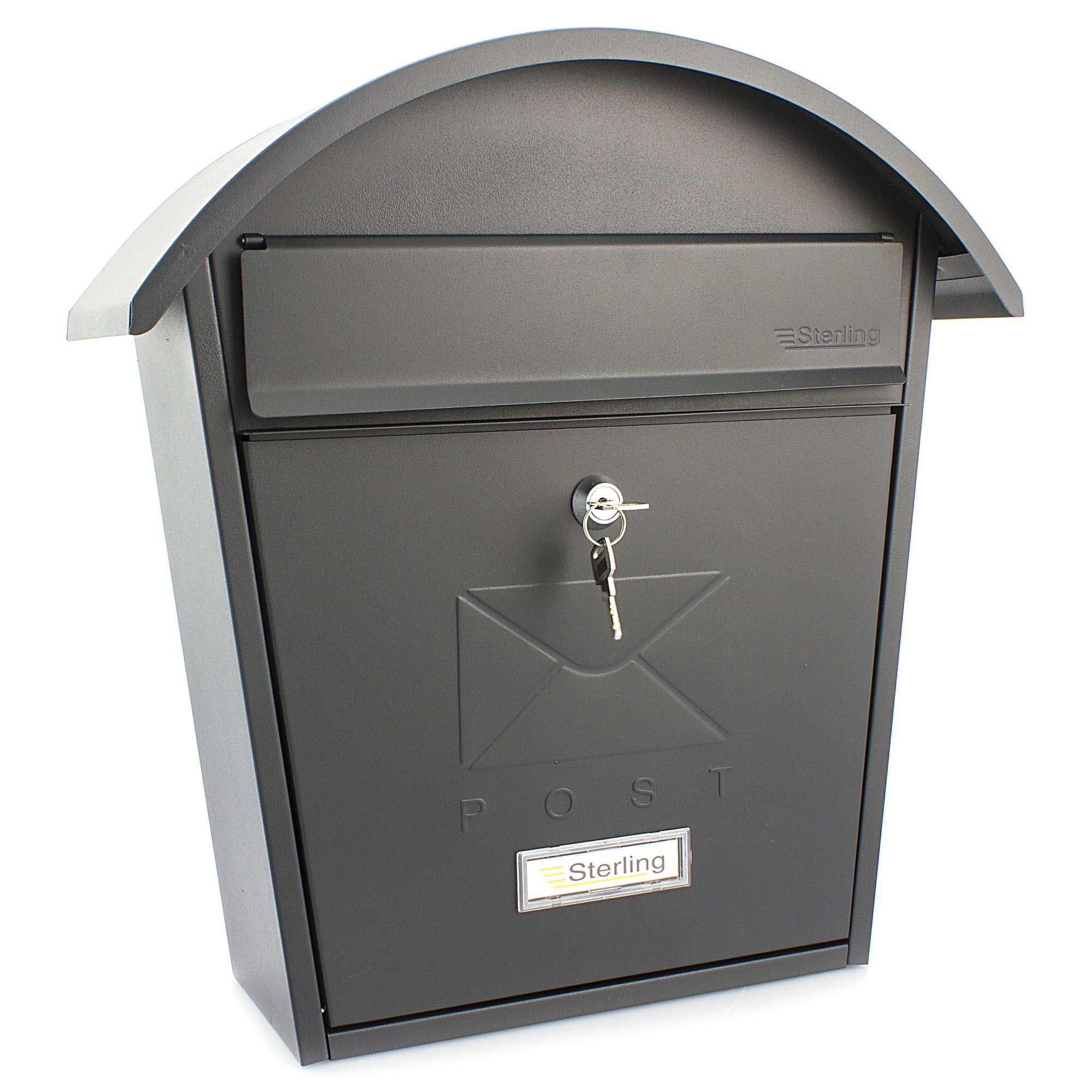 Burg Wachter Classic 2 Matt Black Post Box